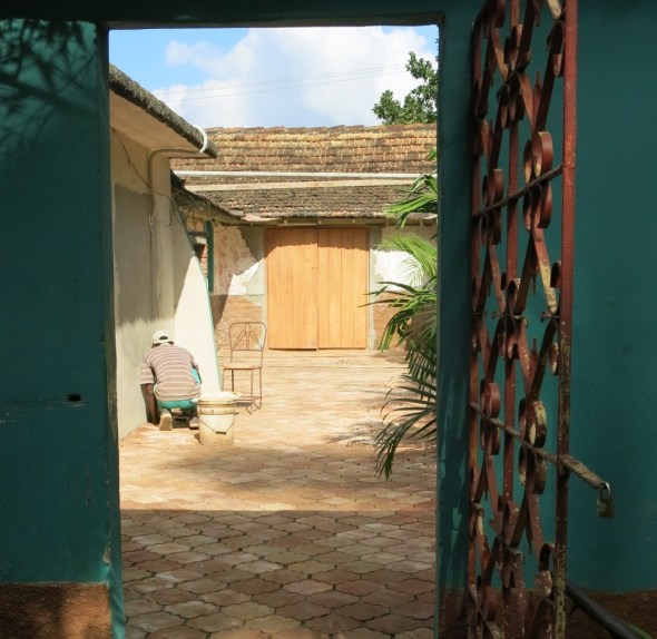 Handmade paving stones